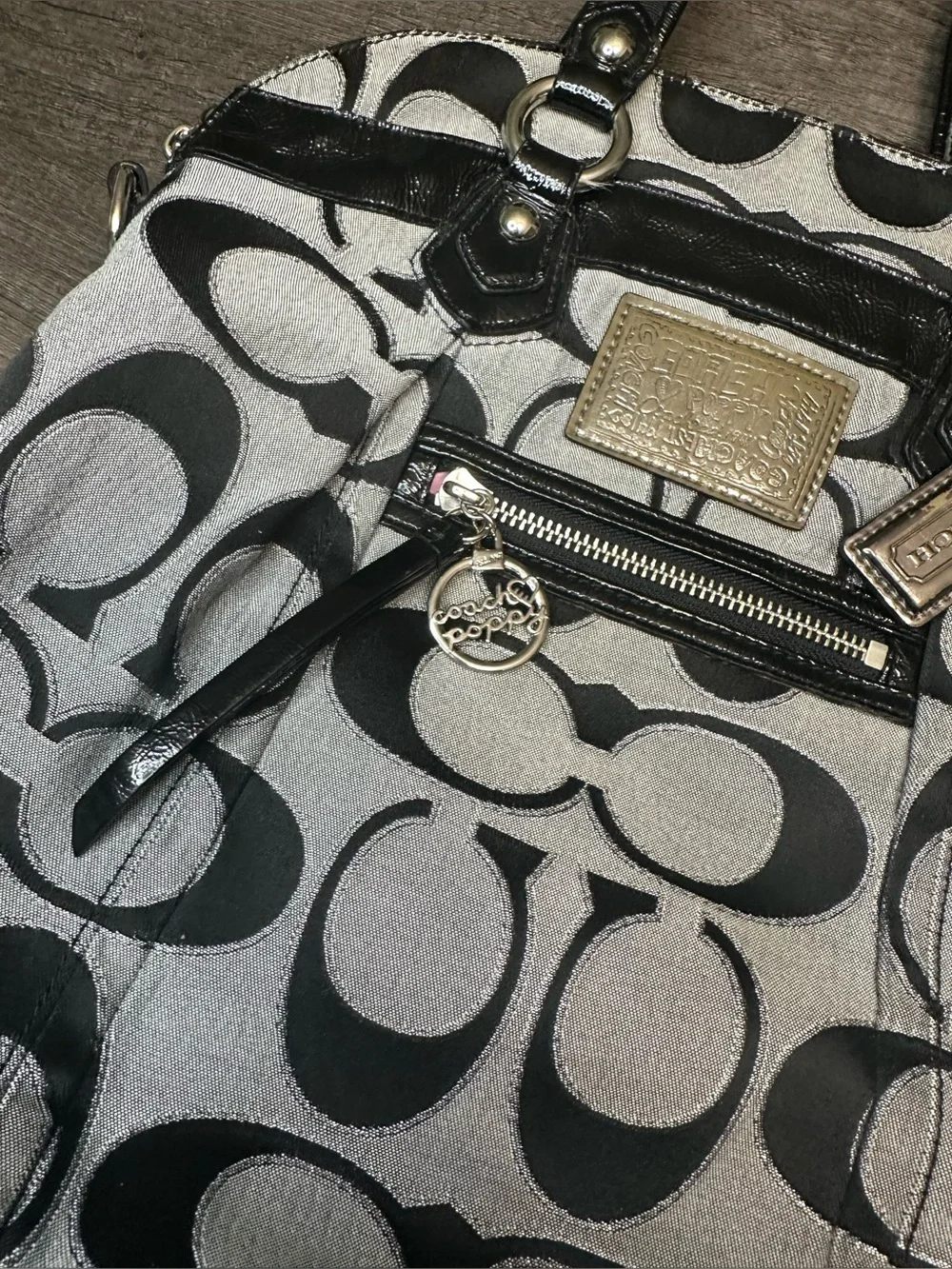 Coach Poppy Signature Glam Tote